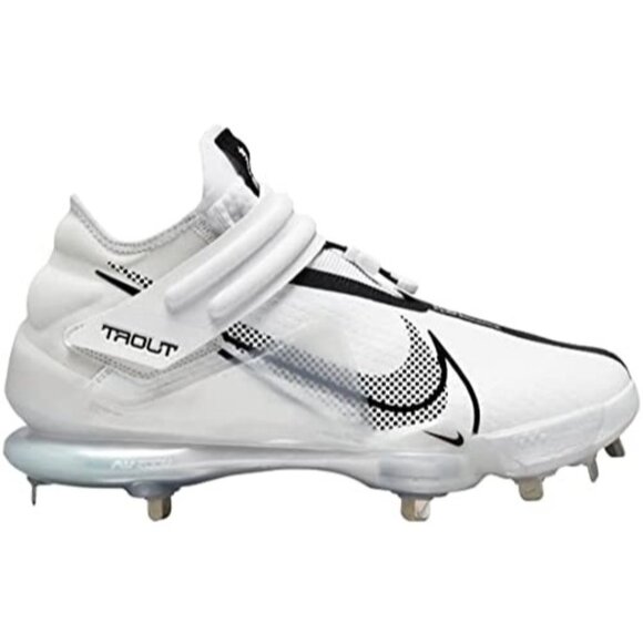 Nike Men's Force Zoom Trout 7 Pro Metal Baseball Cleats CI3134-102 White Size 8 - Picture 2 of 7
